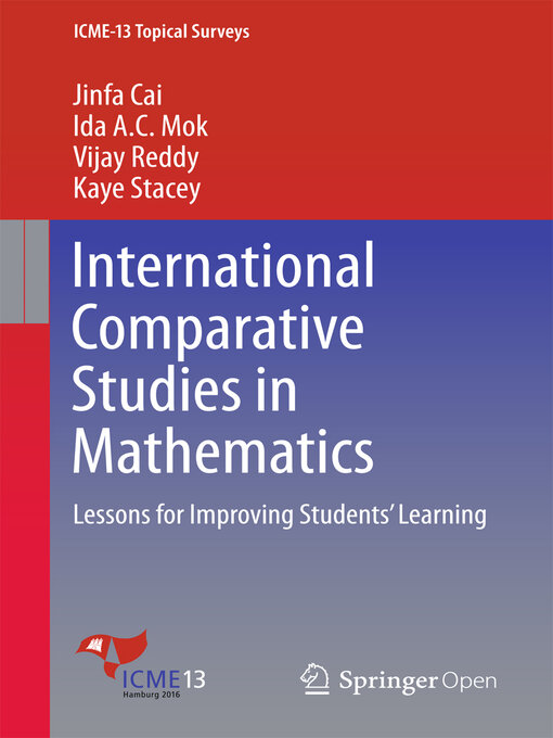 Title details for International Comparative Studies in Mathematics by Jinfa Cai - Available